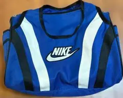 ナイキ NIKE ドラムバッグ ダッフルバッグ 00s 青 黒 白 刺繍ロゴ