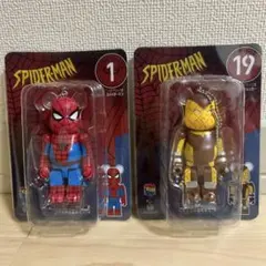スパイダーマン フィギュア 2体セット☆ベアブリック