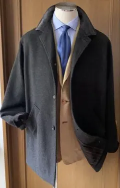 ルチアーノ流ダンディズム薫る、粋なカーコート　親父カスタムオーダー品　￥15万程
