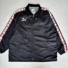 00s PUMA 中綿ナイロンジャケット ロゴライン L相当（C458）