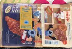 【新品国内製3セット】パペットスンスン スンスン ノンノン クリアカード