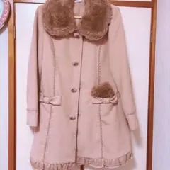 ファー付きベージュロングコート axesfemme 量産型 姫ギャル 平成