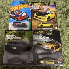 【新品未開封】Hot WheelsワイルドスピードJDM4台セット