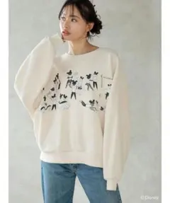 Greenparksミッキーマウス・クラブ裏起毛トレーナー フリーサイズ