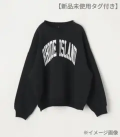 【新品未使用タグ付き】ボンディングプル スウェット 英字 ロゴ ワッペン メンズ