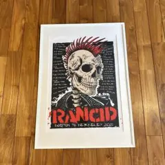 RANCID シルクスクリーンポスター　メンバーサイン入り RANCID シルクスクリーンポスター メンバーサイン入り 2025年