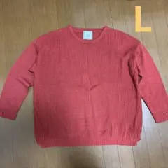 HEART MARKET 赤 ニット セーター 長袖 レディースＬサイズ