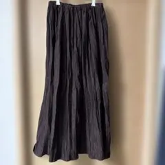 サマンサモスモス ブルー ベロアスカート