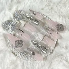 スナ系ワンホン埋め尽くしちゅるんギャルネイル ネイルチップ