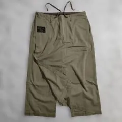 【名作】KAPITAL ラップエプロンパンツ M カーキ 岡山御津工場産のサムネイル