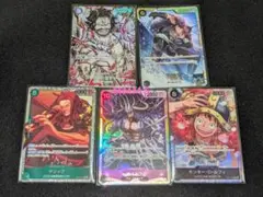 極美品 世界最強の戦士 ゴール・D・ロジャー【SP】P-107 おまけ4枚
