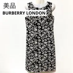 ✨美品 BURBERRY LONDON 花柄ワンピース 38 ノースリーブ