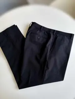 UNIQLO メンズ スラックス 無地 紺 ユニクロ W91cm／L73cm