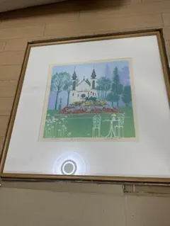 ★絵画　イザベル・バイレン　ホワイトハウス　シルクスクリーン★ ☆絵画 イザベル・バイレン ホワイトハウス シルクスクリーン☆ - メルカリ