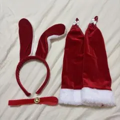 サンタコスプレ　うさぎ　アクセサリー