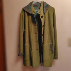 オリーブグリーン フード付きジャケット