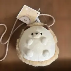 もふもふショルダー付き　がま口コインケース　ポシェット