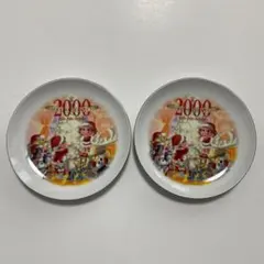 不二家 ペコちゃん 2000年 クリスマス プレート 2枚セットのサムネイル