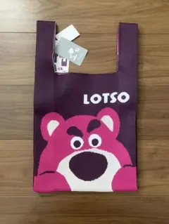【未使用品】しまむら　PIXAR LOTSO ロッツォ　ニットバッグ　ピクサーのサムネイル