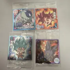 ドラゴンボール 超戦士 シールウエハース 超　超絶感謝の十周年　4枚set