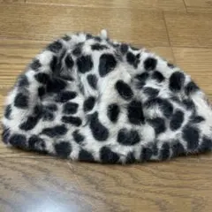 レオパード柄ファーベレー帽
