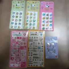 スヌーピー シール 5枚セット デコパーツ クレヨンしんちゃん