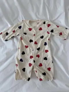 ハート柄ロンパース 50〜60cm