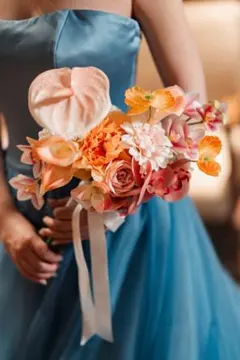 ウェディングブーケとヘアアクセサリーセット