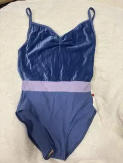 YUMIKO [美品]バレエ レオタード ネイビー×ゴールド ノースリーブ XS