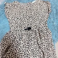 H&M ヒョウ柄ワンピース　ノースリーブ　120cm 6-7Y