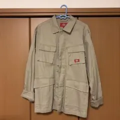 Dickies ベージュ ミリタリージャケット ワークジャケット4ポケット