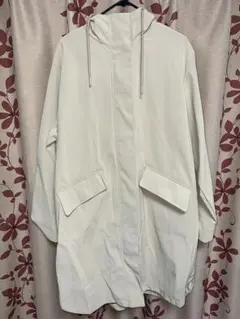 ZARA フード付きコート アイボリー S