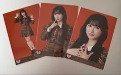 =LOVE 山本杏奈 ラブソングに襲われる 歌唱衣装 ② 生写真 3種コンプ