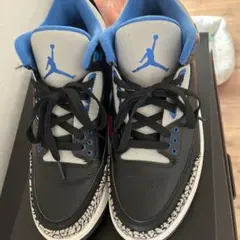 NIKE AIR JORDAN 3 RETRO ブラック ブルー スニーカー