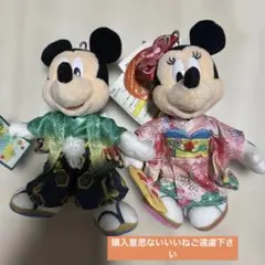 ミッキーミニーお正月ぬいぐるみバッジセット2021