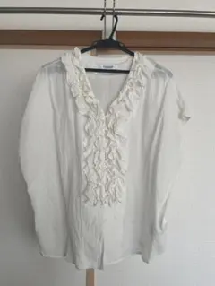 SONNY LABEL URBAN RESEARCH フリルブラウス ホワイトのサムネイル