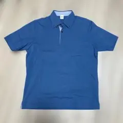 TAKEO KIKUCHI 青 ポロシャツ　半袖のサムネイル