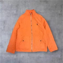 ポロバイラルフローレン　キルティングジャケット　オレンジ　キッズL 古着のサムネイル