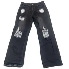 SHEIN ダメージジーンズ ジーンズ ズボン パンツ L