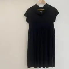 BCBGMAXAZRIA ブラック 半袖ワンピース Sのサムネイル