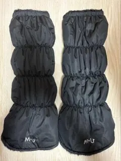 M.U スポーツ ブラック レッグウォーマー Fサイズ