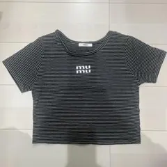 MURUA クリアmumuクロップトTシャツ