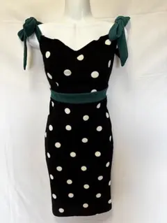 [SHEIN]ドット柄 タイトドレス キャバドレス