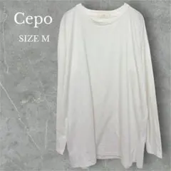 セポ　ロングTシャツ　トップス　シンプル　カジュアル　無地　 綺麗め　ホワイトのサムネイル