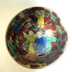 美品】九谷焼 木米 赤絵 人物図花瓶 - メルカリ