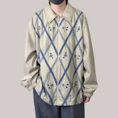 ALFRED DUNNER ドリズラー ジャケット ブルゾン USED 刺繍