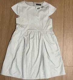 BeBe リボン付き半袖ワンピース 130