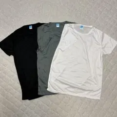 【新品】メンズ ドライTシャツ3枚セット スポーツ アンダーウェア