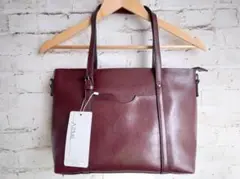 新品 トートバッグ ショルダーバッグ 2way 通勤 通学 ブラウン