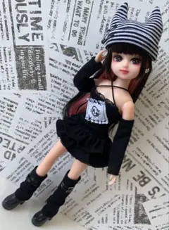 ブライス アイシードール リカちゃん アウトフィット4点セット422 リカちゃんアウトフィット ブライス服 （オビツ22用）アウトフィット4